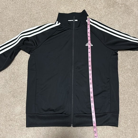 Adidas black & white 3 stripe track suit M/L - Picture 15 of 15